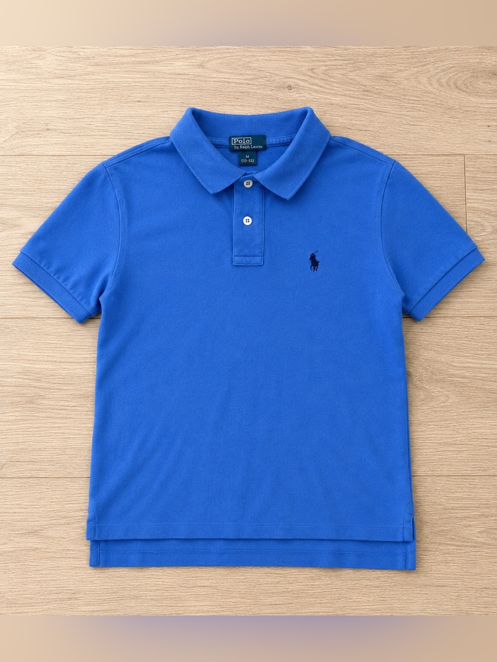 Polo Ralph Lauren Boys Blue Polo Shirt Pony Logo Size M 10-12